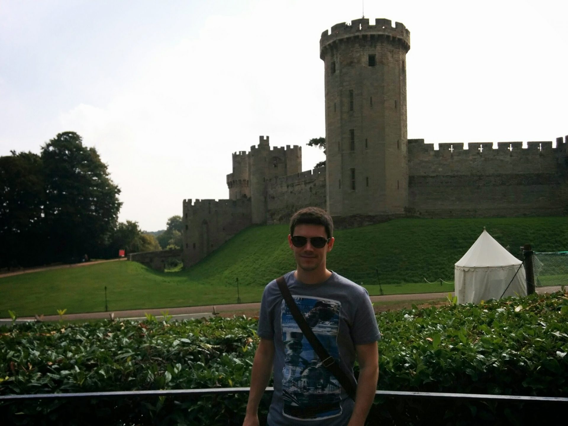 Me with Guy's Tower in the background