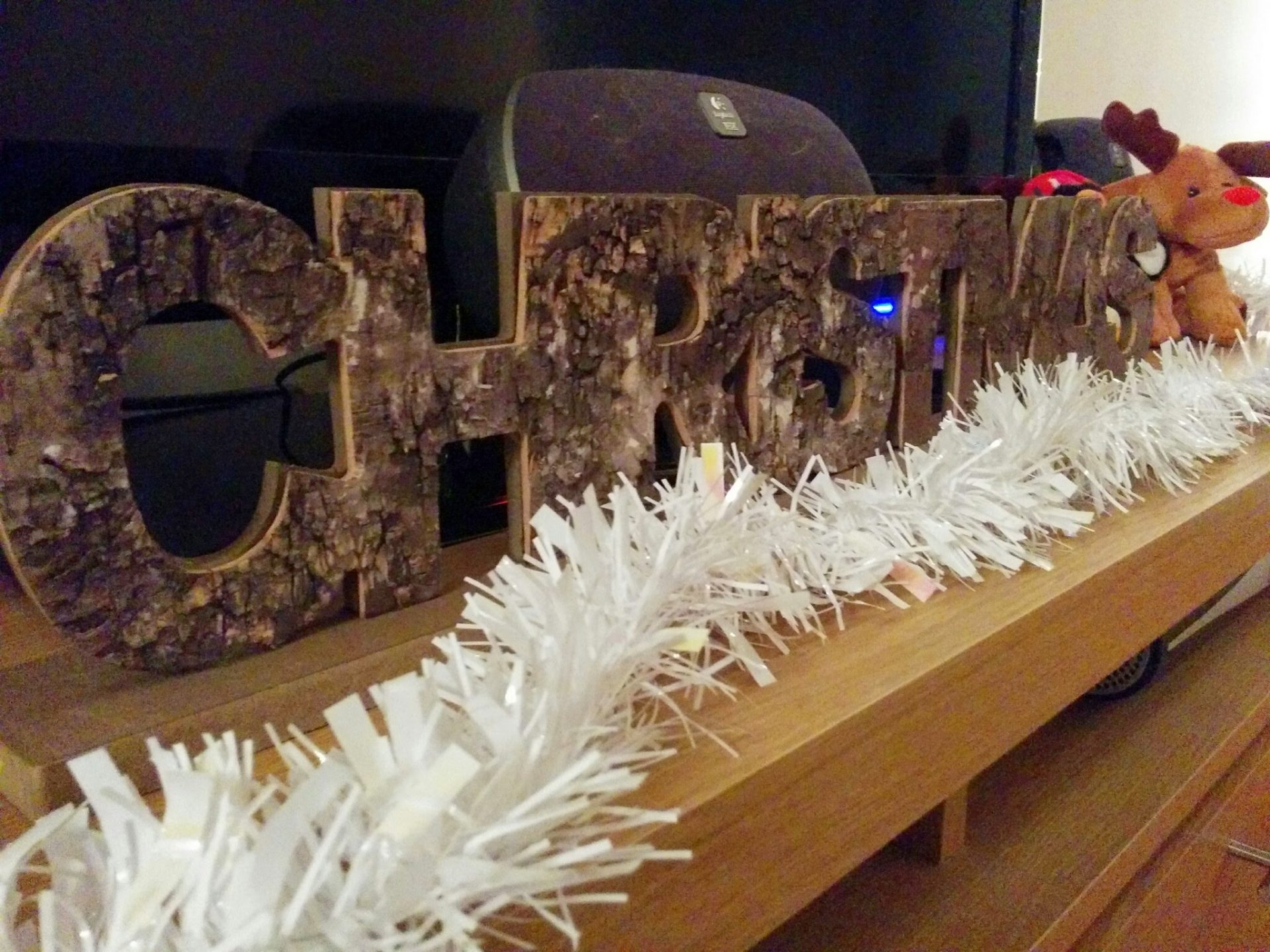 Wooden Christmas sign from Homebase