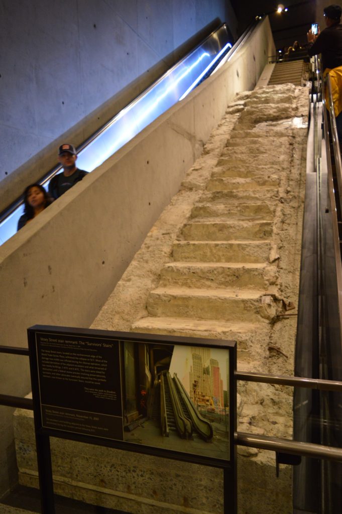 The "Survivors' Stairs" September 11 Memorial Museum