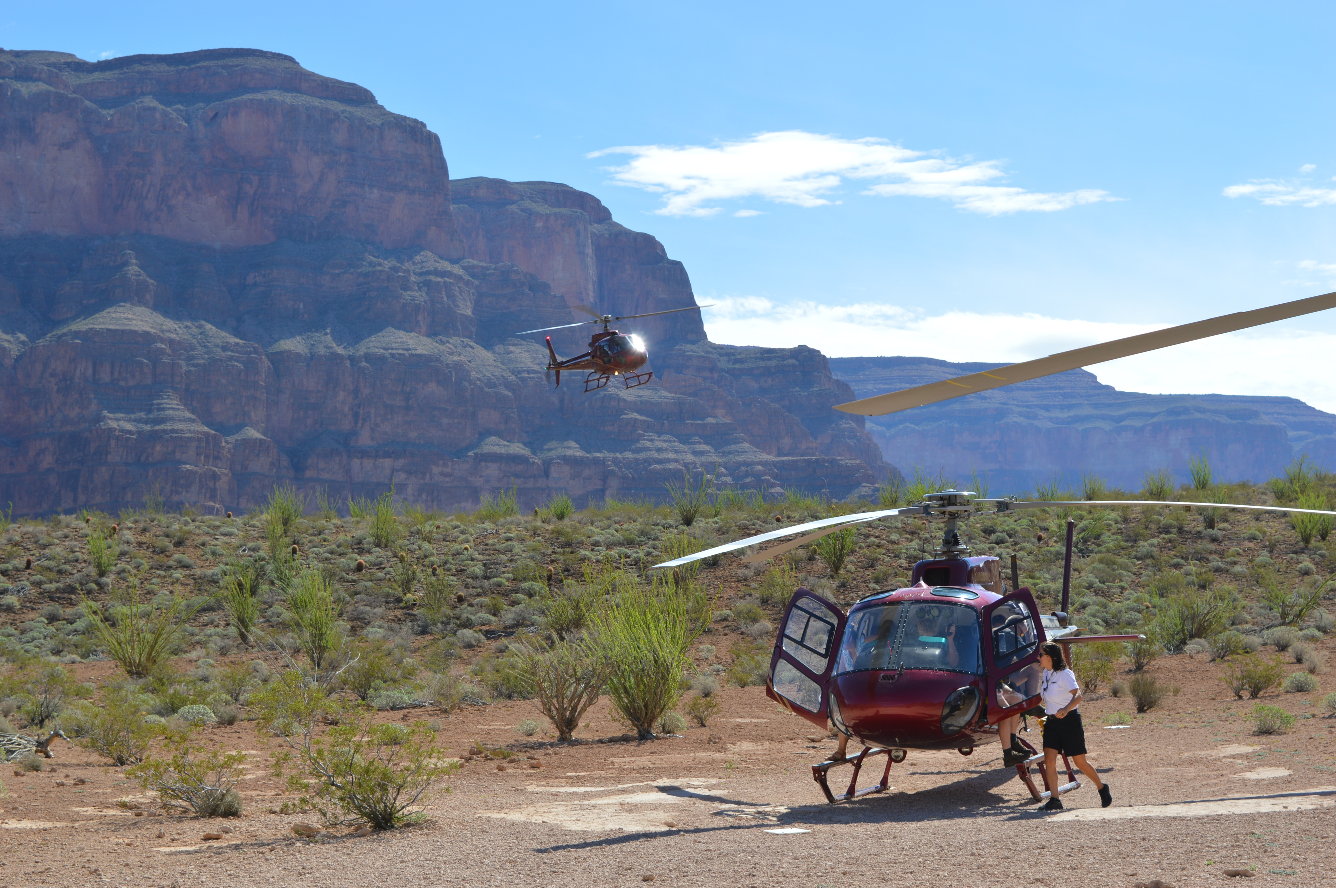 Grand Canyon helicopter landing