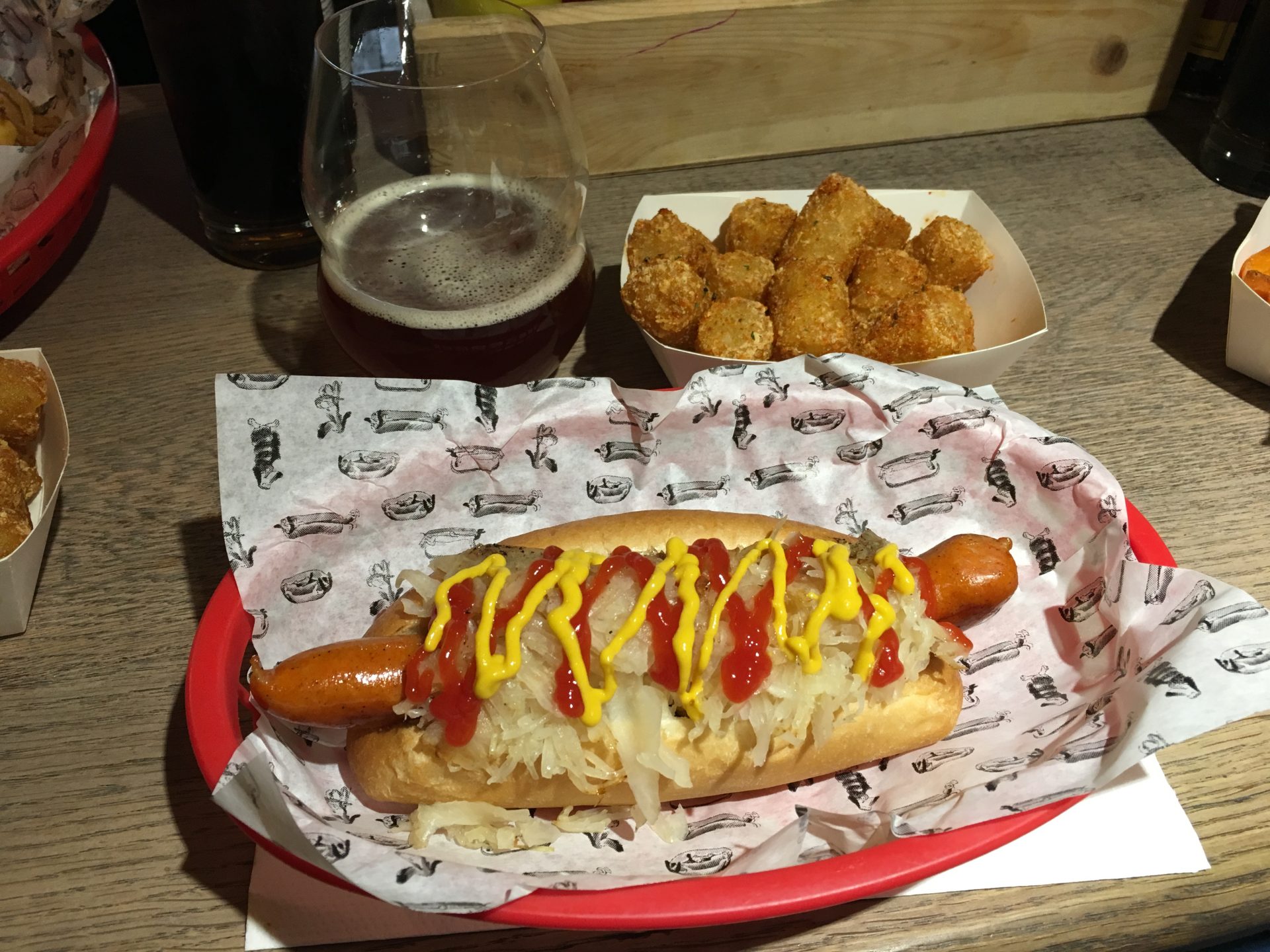 Bubbledogs New Yorker with Togarashi Tots