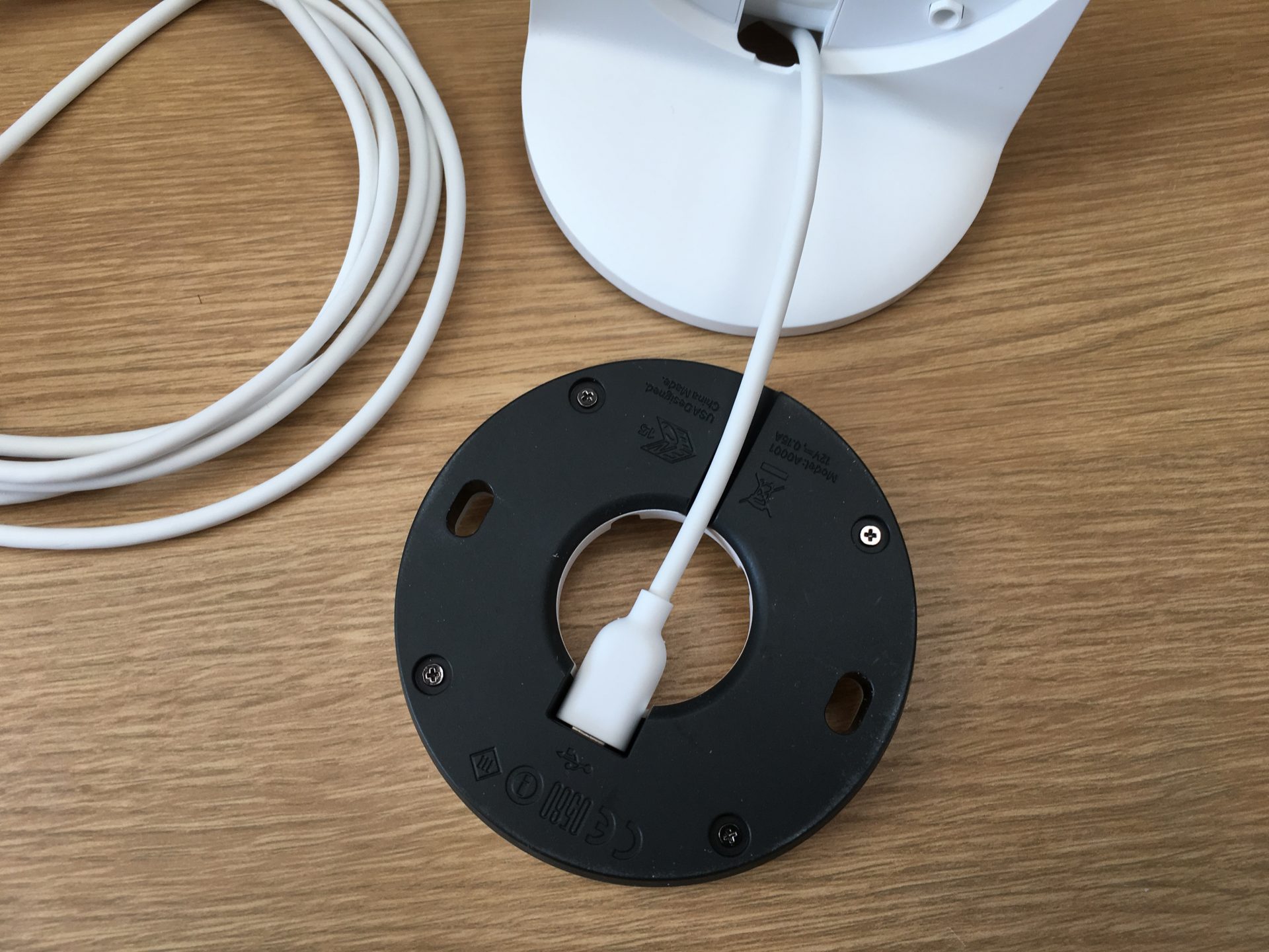 Connect Nest Base to USB cable