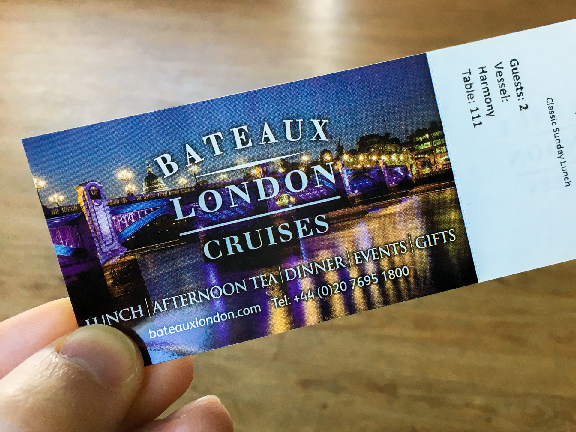 Bateaux London Cruises at Embankment Pier